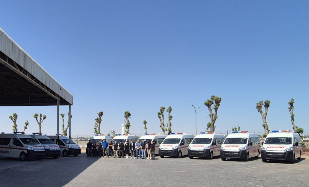 RMAA MEA Delivered x10 Toyota Hiace Ambulance to Saudi Arabia