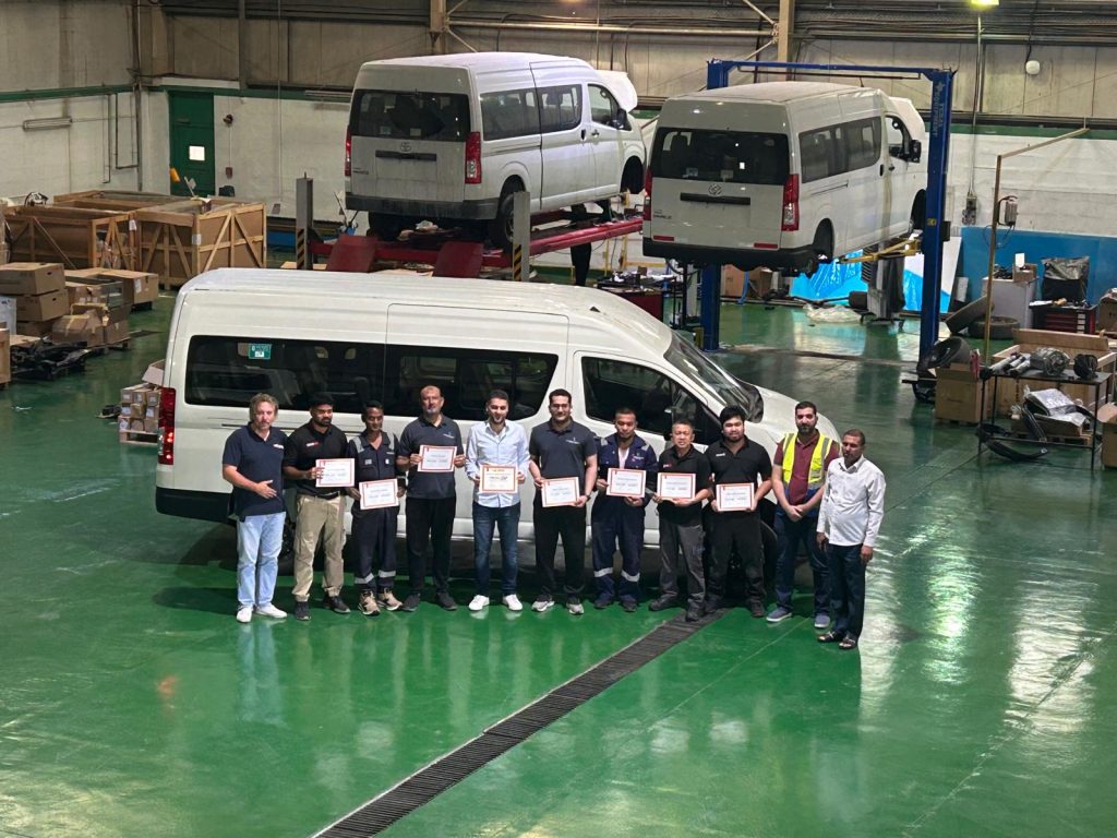 RMAA MEA Team Completed EnduroCo 4×4 Kit Installation Training on Toyota Hiace